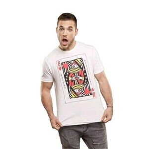 Insomniac Beyond Wonderland Queen of Hearts Unisex White Graphic Tee T-Shirt XL